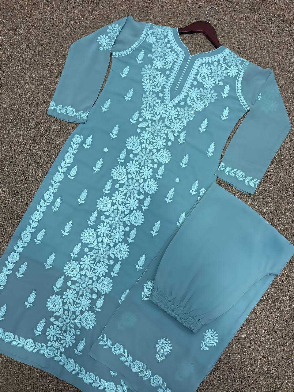 YNF FAUX GEORGETTE  HKC 1574 WHOLESALE KURTI MANUFACTURER